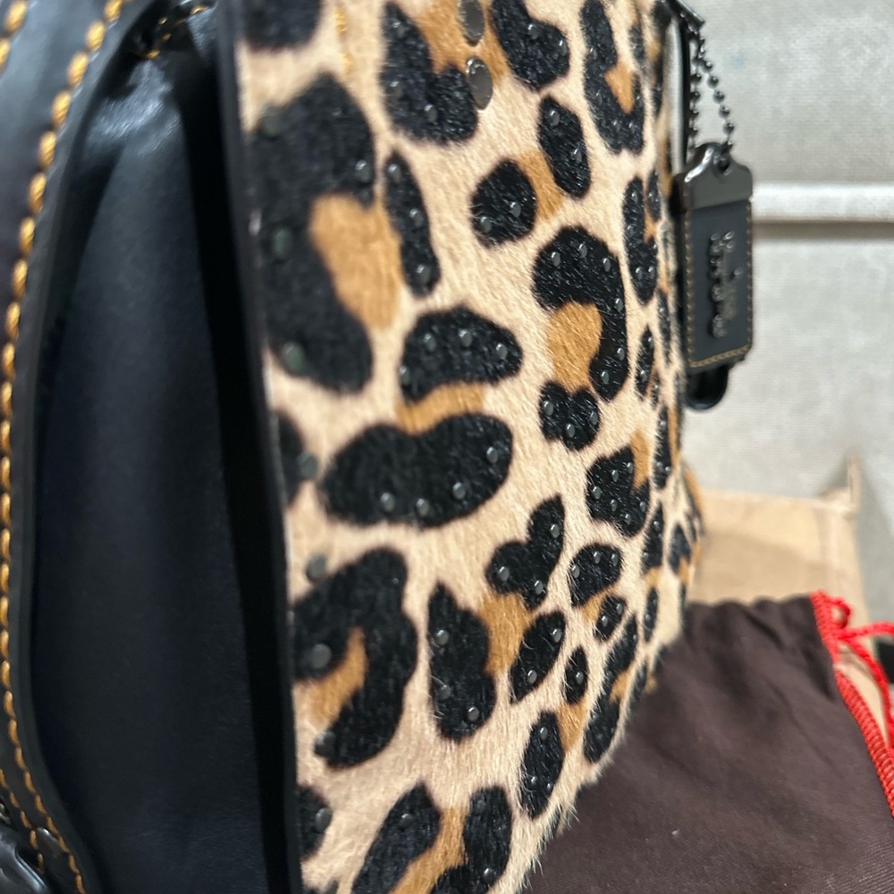 Coach Rogue 25 Leopard with embellishment- style 32872 - Picture 6 of 16